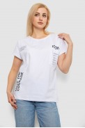 Футболка женская с принтом, цвет белый, 244R2318-5 - фото № 0