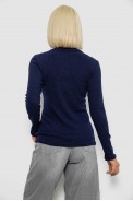 Гольф женский однотонный в рубчик, цвет синий, 257R101 - фото № 3
