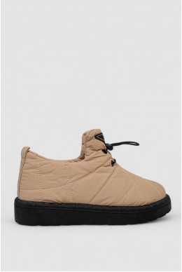 Дутики жіночі зимові на хутрі  -уцінка, колір чорно-бежевий, 248RFM04-U-3