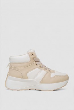 Кросівки жіночі зимові на хутрі  -уцінка, колір молочно-бежевий, 248RXM17-U