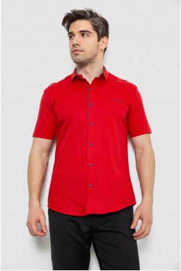 Мужская рубашка с принтом, цвет красный, 186R7128