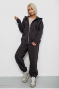 Спортивний костюм жіночий на флісі, колір грифельний, 247R1059 оптом - фото № 2