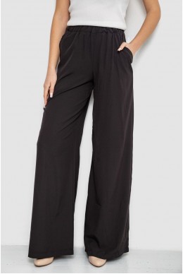 Штани жіночі вільного крою, колір чорний, 119R350-1