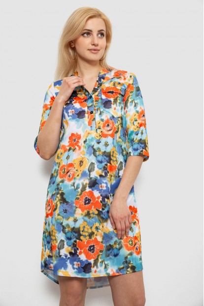 Платье женское с принтом, цвет разноцвет , 230R104-1