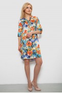 Платье женское с принтом, цвет разноцвет , 230R104-1 - фото № 1
