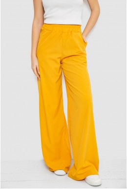 Штани жіночі вільного крою, колір гірчичний, 119R350-1