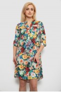 Платье женское с принтом, цвет зеленый, 230R104-1 - фото № 0