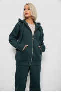 Спортивный костюм женский на флисе, цвет зеленый, 247R1059 - фото № 1