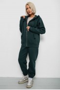 Спортивный костюм женский на флисе, цвет зеленый, 247R1059 - фото № 2