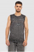 Майка мужская с принтом, цвет серый, 244R1230 - фото № 0