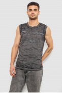Майка мужская с принтом, цвет серый, 244R1230 - фото № 2