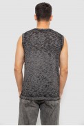 Майка мужская с принтом, цвет серый, 244R1230 - фото № 3