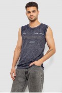 Майка мужская с принтом, цвет синий, 244R1230 - фото № 2