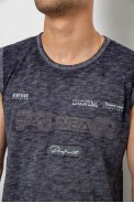 Майка мужская с принтом, цвет синий, 244R1230 - фото № 4