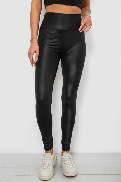 Лосини жіночі однотонні, колір чорний, 214R155-1