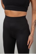 Треки жіночі однотонні, колір чорний, 214R340 оптом - фото № 4
