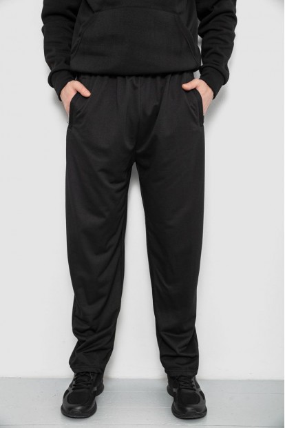 Спортивные штаны мужские, цвет черный, 244R41399