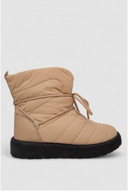 Дутики ж., цвет бежево-черный, 248RFM100