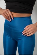 Лосини жіночі однотонні, колір петроль, 214R155-1 - фото № 4