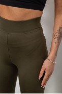 Треки жіночі однотонні, колір хакі, 214R340 оптом - фото № 4