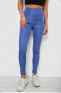 Лосини жіночі однотонні, колір джинс, 214R155-1 - фото № 0