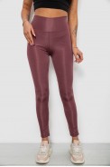 Лосини жіночі однотонні, колір сливовий, 214R155-1 - фото № 0
