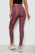 Лосини жіночі однотонні, колір сливовий, 214R155-1 - фото № 3
