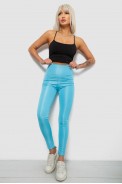 Лосини жіночі однотонні, колір блакитний, 214R155-1 оптом - фото № 1