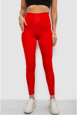 Лосини жіночі однотонні, колір червоний, 214R155-1