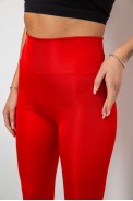 Лосини жіночі однотонні, колір червоний, 214R155-1 - фото № 4