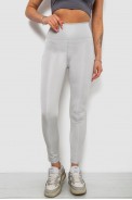 Лосины женские однотонные, цвет серый, 214R155-1 - фото № 0