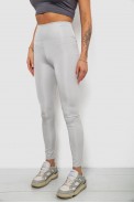 Лосины женские однотонные, цвет серый, 214R155-1 - фото № 2