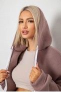 Спортивный костюм женский на флисе, цвет мокко, 238R5715-5 - фото № 4