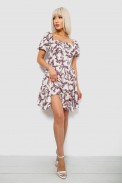 Платье женское с принтом софт, цвет молочный, 257R811-3 - фото № 1