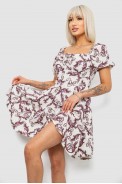 Платье женское с принтом софт, цвет молочный, 257R811-3 - фото № 2