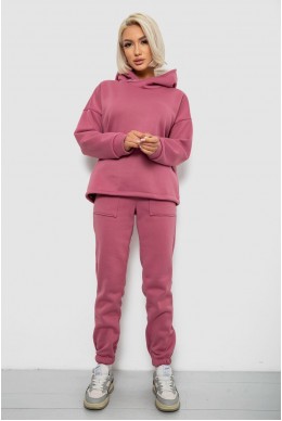 Спортивный костюм женский на флисе, цвет пудровый, 257R88