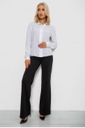 Блуза классическая  -уценка, цвет белый, 230R08-2-U-1 - фото № 1