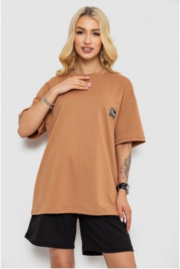 Костюм жіночий повсякденний  -уцінка, колір темно-бежевий, 241R5004-1-U-3