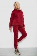 Спортивный костюм женский на флисе, цвет бордовый, 257R88 - фото № 2