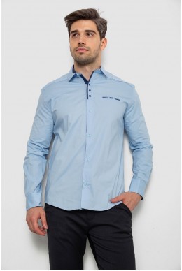 Сорочка чоловіча  -уцінка, колір блакитний, 214R7086-U-1