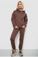 Спортивный костюм женский на флисе, цвет коричневый, 257R88 - фото № 0