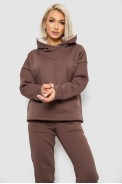 Спортивный костюм женский на флисе, цвет коричневый, 257R88 - фото № 1