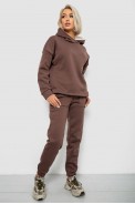 Спортивный костюм женский на флисе, цвет коричневый, 257R88 - фото № 2