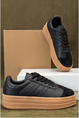 Кроссовки женские демисезонные, цвет черно-белый, 248RBK10-2