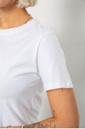 Футболка женская однотонная, цвет белый, 204R3333 - фото № 4