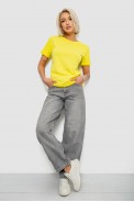 Футболка женская однотонная, цвет желтый, 204R3333 - фото № 1