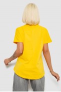 Футболка женская с принтом, цвет желтый, 244R2057 - фото № 3