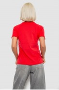 Футболка женская однотонная, цвет красный, 204R3333 - фото № 3