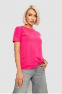 Футболка женская однотонная, цвет розовый, 204R3333 - фото № 2