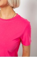 Футболка женская однотонная, цвет розовый, 204R3333 - фото № 4